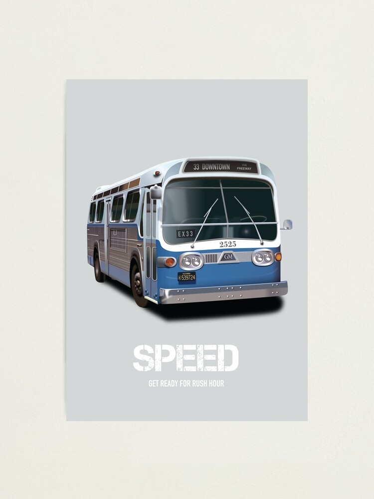 Alternate view of Speed - Alternative Movie Poster Photographic Print