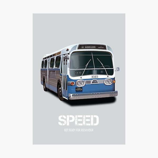 Vista previa del artículo con la obra «Velocidad: póster de película alternativa», diseñado y vendido por MoviePosterBoy.