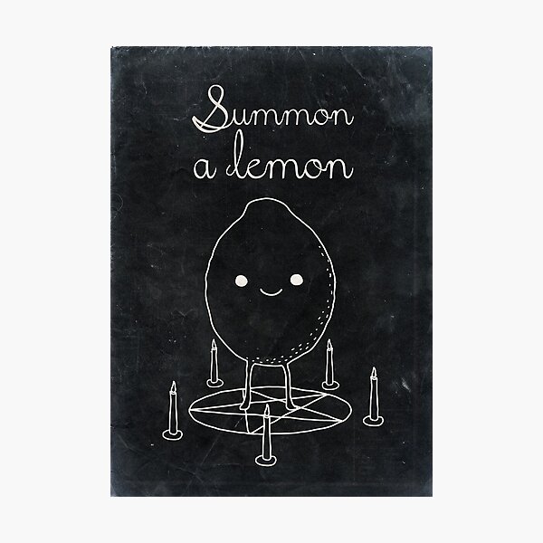 Summon a Lemon Photographic Print