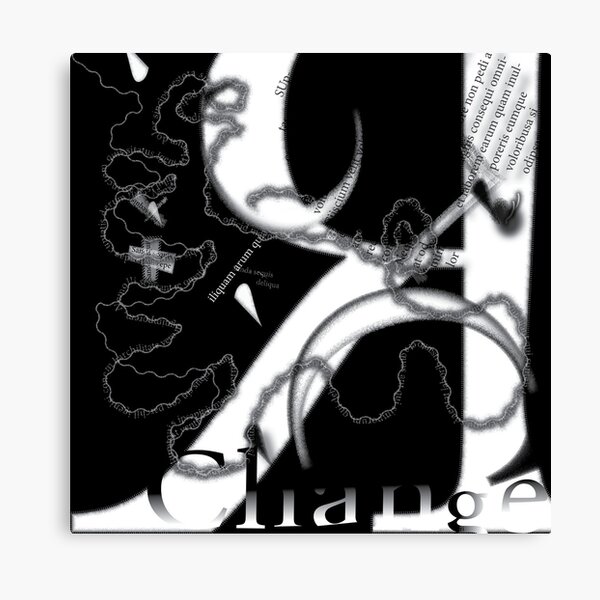 Abstract Letter - Digital 04 Canvas Print