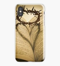 Crown Of Thorns with Open Bible iPhone Case