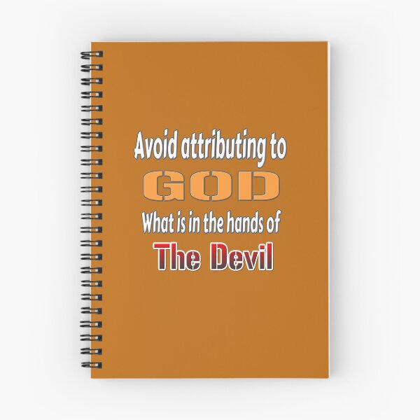 Item preview, Humor - Fun - Avoid attributing to GOD what is in the hands of the Devil. designed and sold by Ralek.