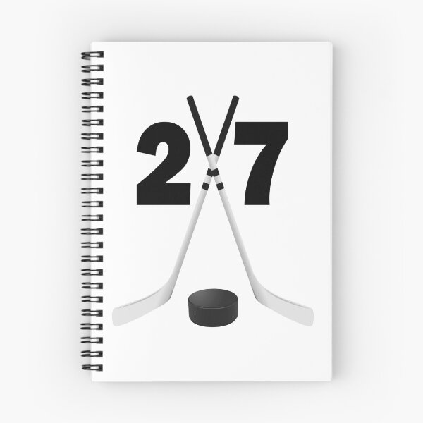 Artikelvorschau, Hockey Nummer 27 - siebenundzwanzig mit Schlägern und Scheibe entworfen und verkauft von AllShirts21.