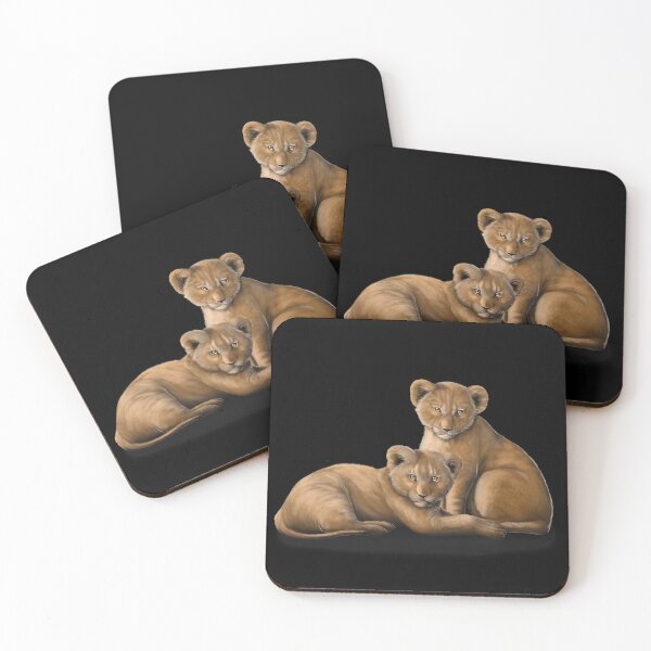 Item preview, African lion cubs resting together designed and sold by TessaGeniets.