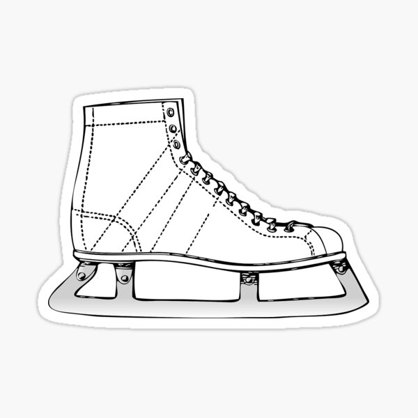 Ice Skate Sticker for Sale by Haleyperetic