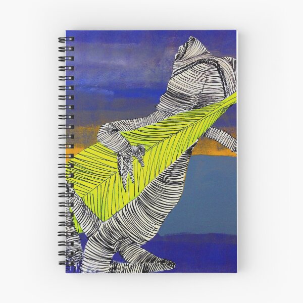 Item preview, Gecko Climbing a Leaf By ArtGuru 9300 - Acrylic On Paper designed and sold by Art Guru.