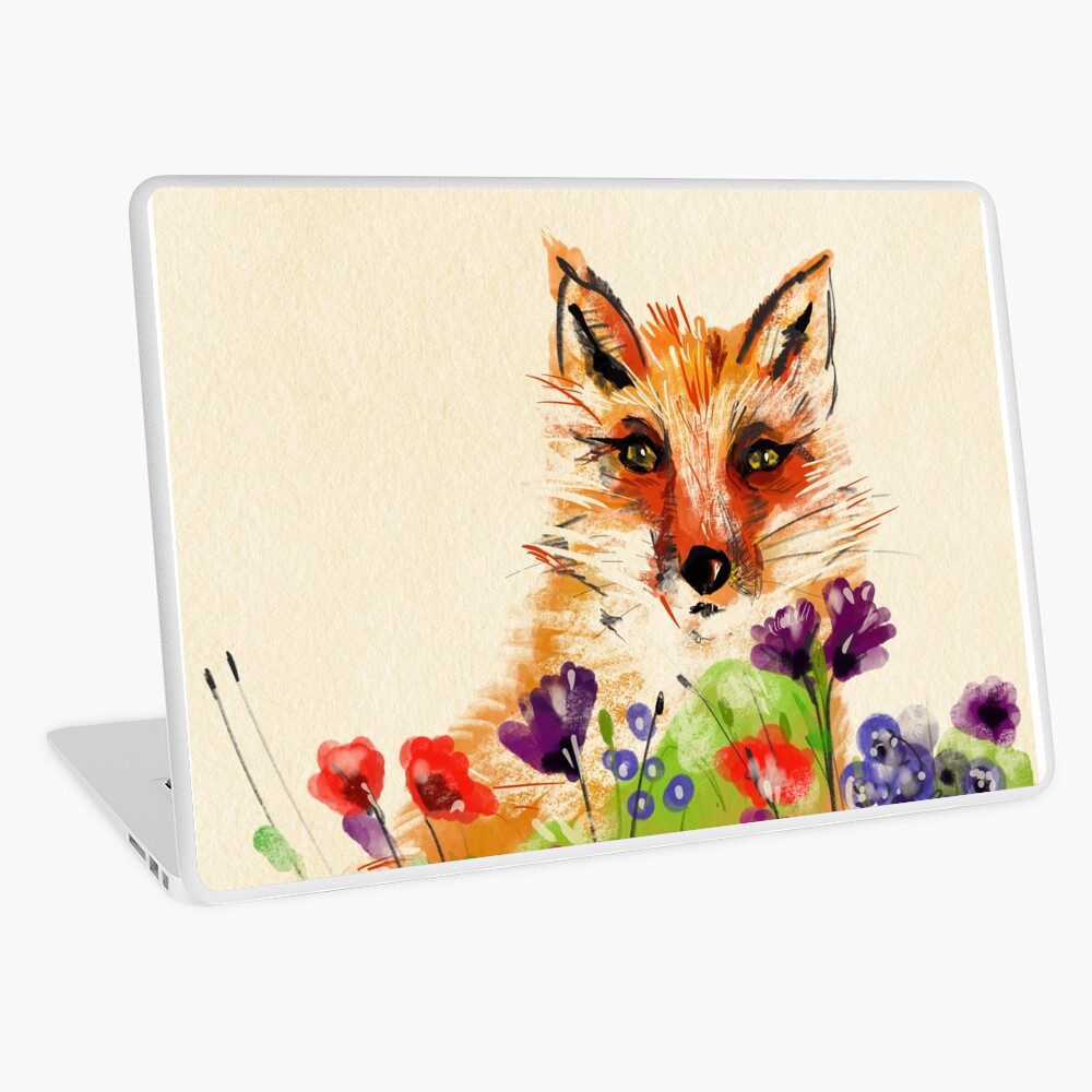 A fox in my garden Vinilo para portátil