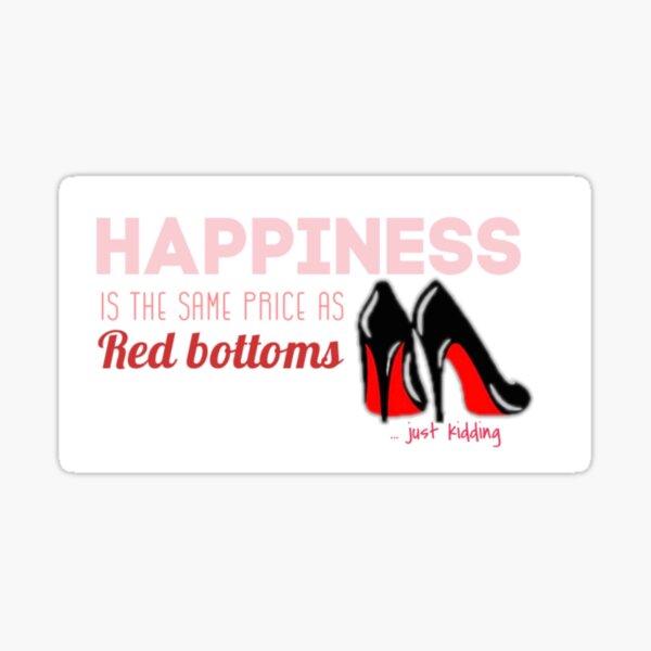 Red Bottoms Sticker for Sale by gabbygirl99