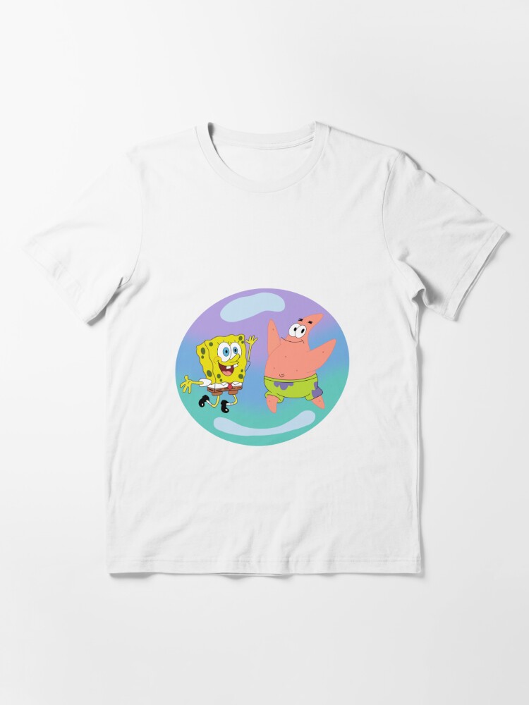 SpongeBob SquarePants T-Shirt Sad Patrick In Fish Bowl Small White Shirt