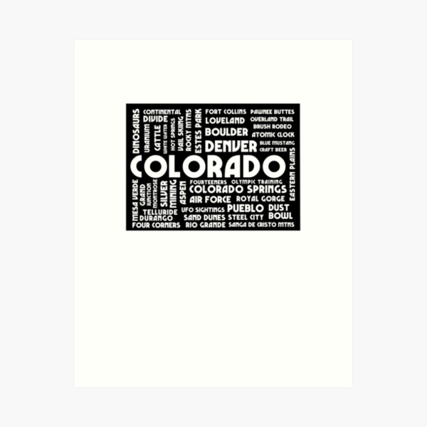 Artikel-Vorschau von Lustiges touristisches Andenkengeschenk der Colorado-Kartenwortwolke, designt und verkauft von billyperks.
