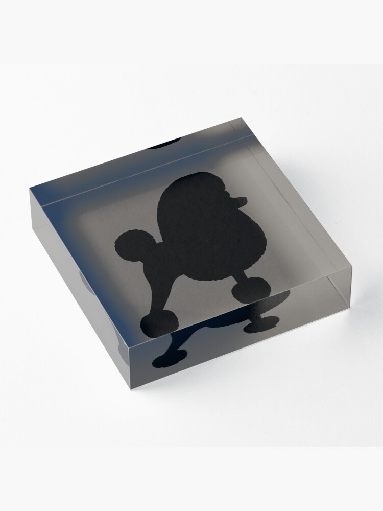 Alternate view of Fancy Toy Poodle Silhouette Acrylic Block