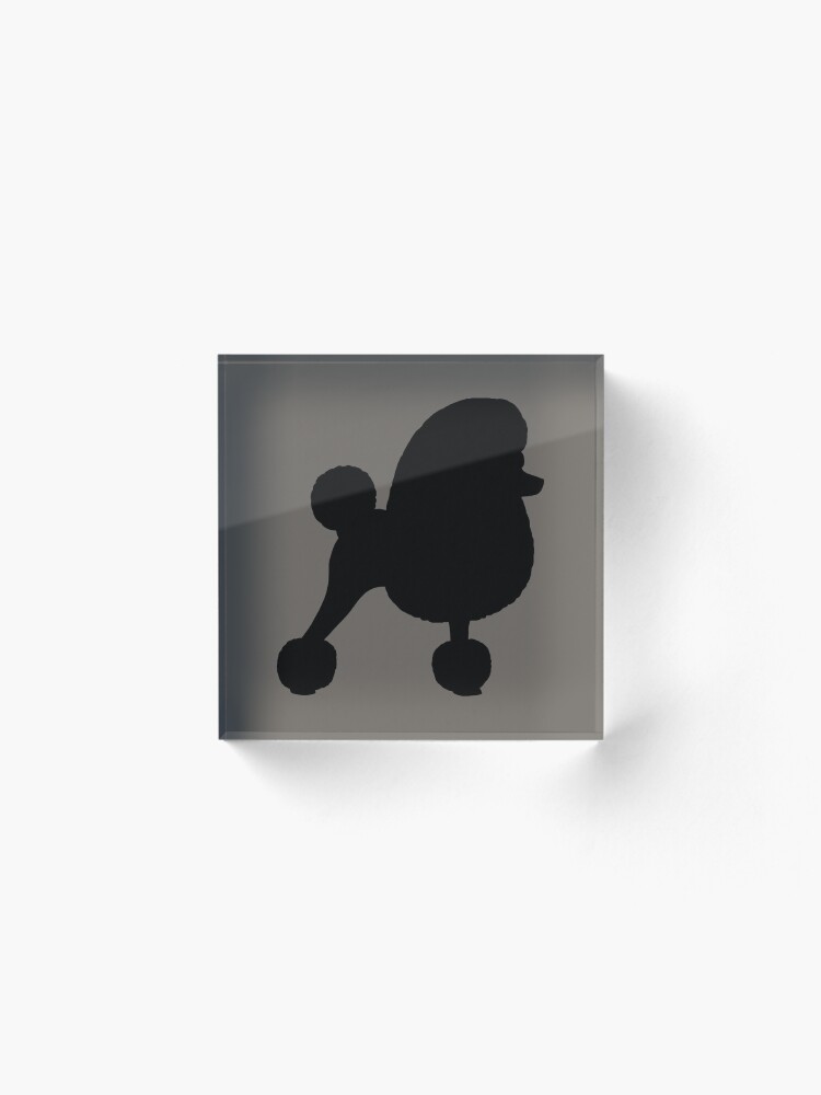 Alternate view of Fancy Toy Poodle Silhouette Acrylic Block