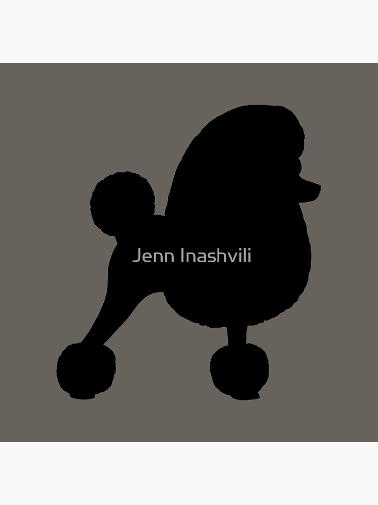 Fancy Toy Poodle Silhouette by ShortCoffee