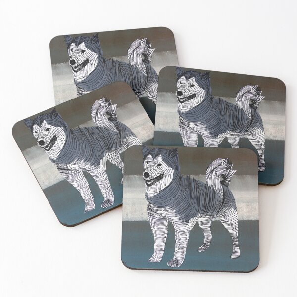 Item preview, Gray Dog By ArtGuru 9324 - Acrylic On Paper designed and sold by Art Guru.