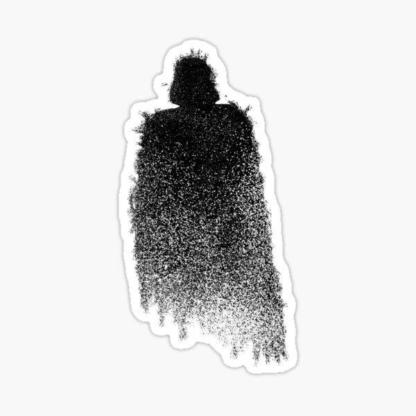Vader Minimal Splat Sticker