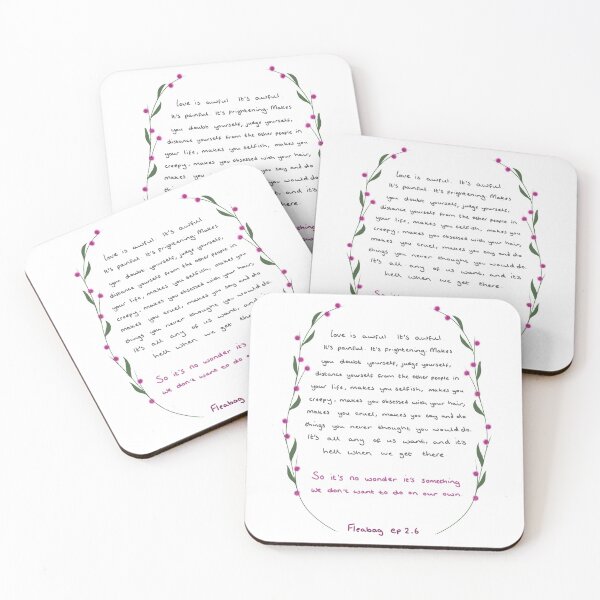 Item preview, Fleabag love quote designed and sold by littlemooart.