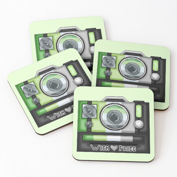 Item preview, Aromantic Pride Pixel Camera designed and sold by MetallicWings15.