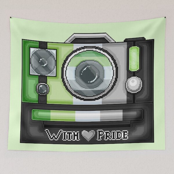 Item preview, Aromantic Pride Pixel Camera designed and sold by MetallicWings15.