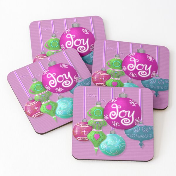Item preview, Wishing You Joy Brightly Colored Ornaments Greeting Card  designed and sold by Sheri42.