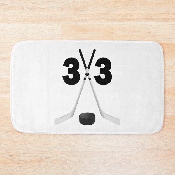 Item preview, Hockey number 33 - thirty three with sticks and disc designed and sold by AllShirts21.