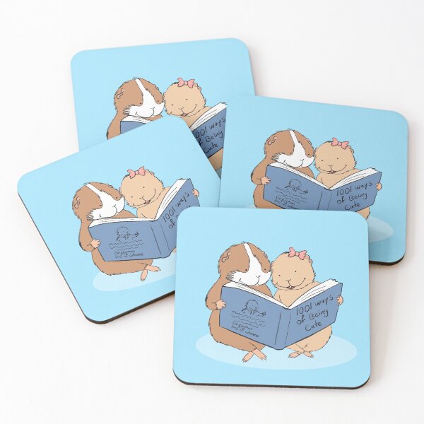 Item preview, Two guinea pigs reading  designed and sold by mondesign26.