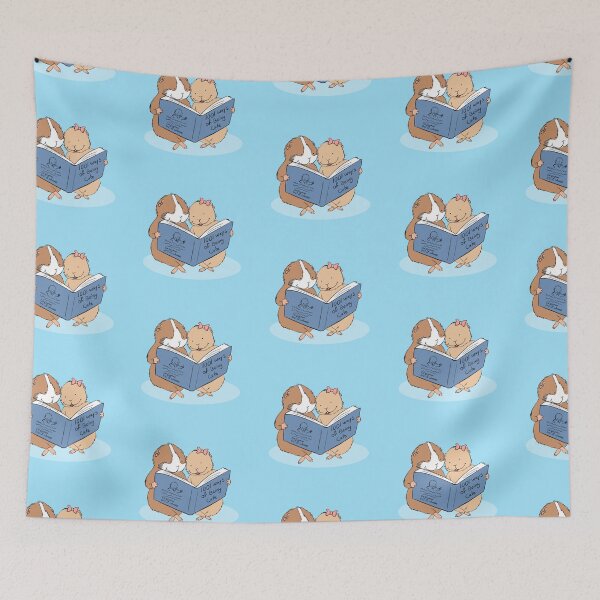 Item preview, Two guinea pigs reading  designed and sold by mondesign26.