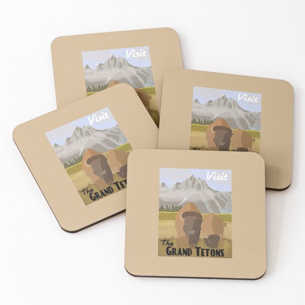 Item preview, The Grand Tetons Travel Poster  designed and sold by NeonCrabStudio.