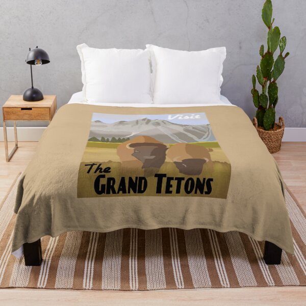 Item preview, The Grand Tetons Travel Poster  designed and sold by NeonCrabStudio.