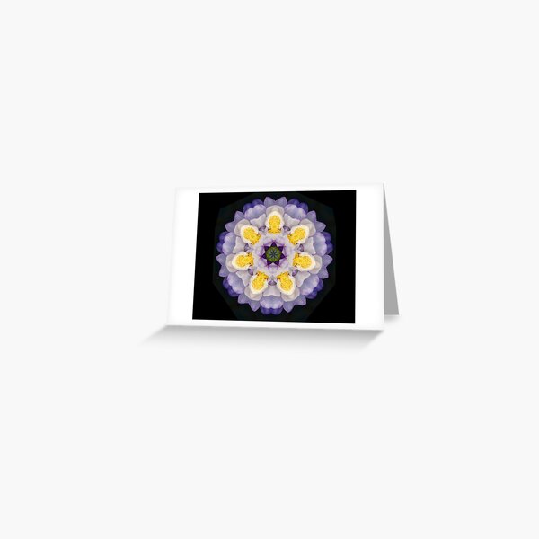 Waterlily kaleido Greeting Card