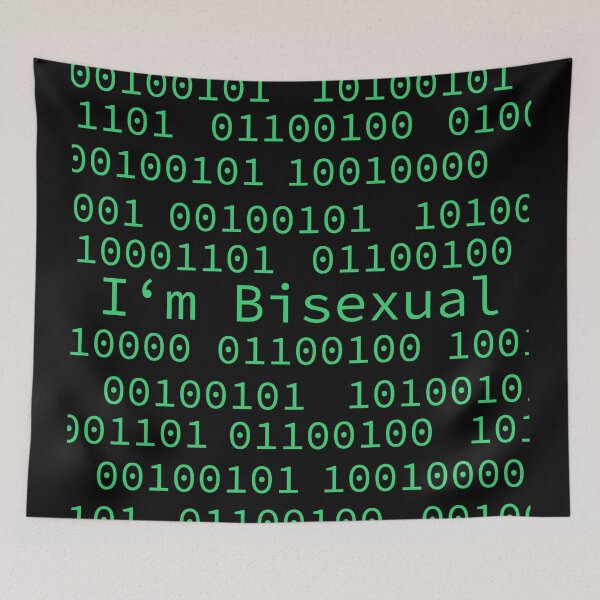 Item preview, Binary code bisexual funny designed and sold by AkraidaxDesign.