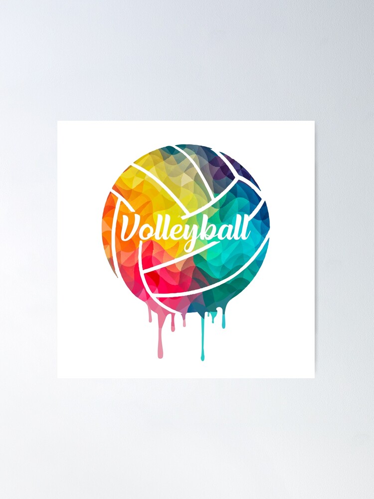 Poster, affiche Watercolor volleyball player, Cadeaux et merch