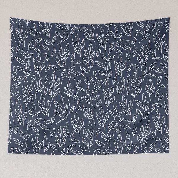 Item preview, Blue Leaf Pattern designed and sold by rowleyandelm.