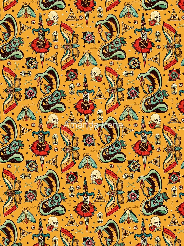 Yellow Splash Tattoo Pattern by IrenesGoodies