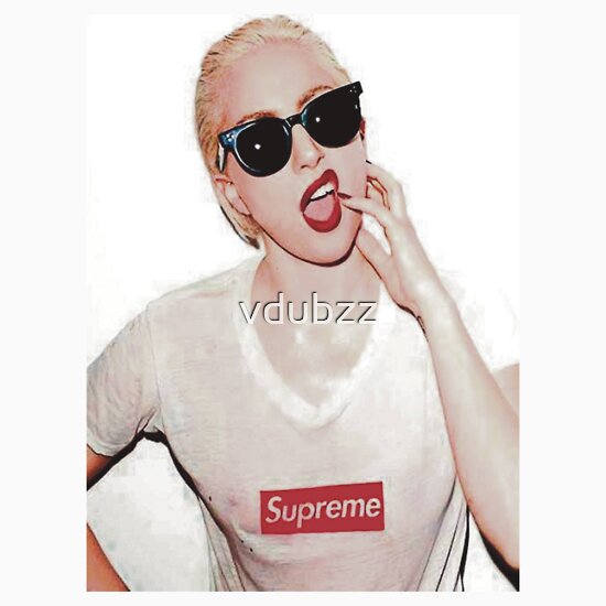 lady gaga supreme tee