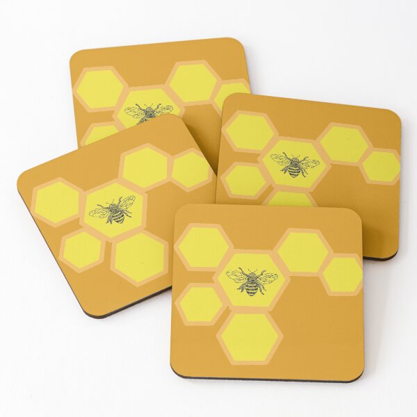 Item preview, Bee in Honeycomb  designed and sold by NeonCrabStudio.