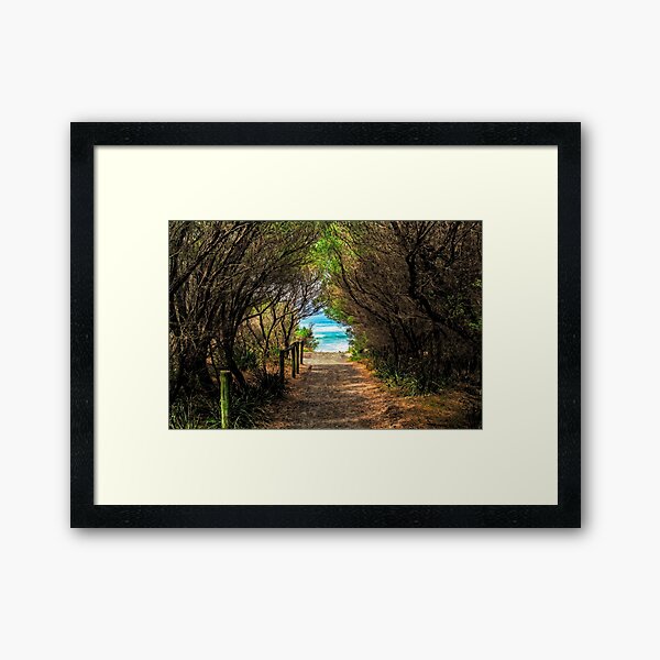 Walk down to Bendalong Beach Framed Art Print