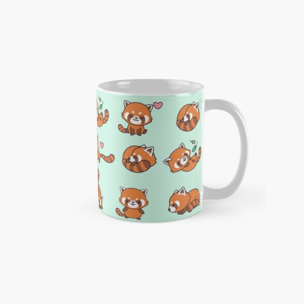 Rotes Panda-Muster Tasse (Standard)