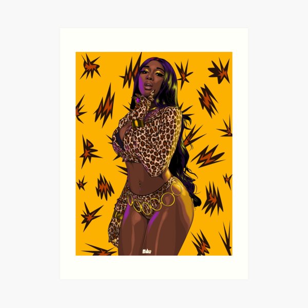Megan Thee Stallion Art Print