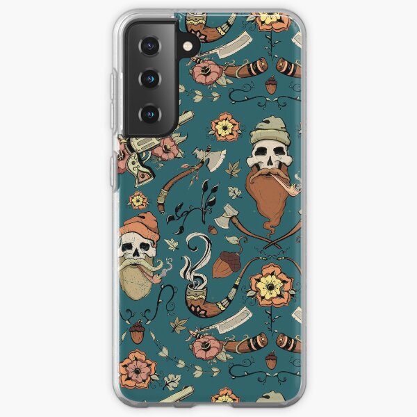 lumberjack skulls pattern Samsung Galaxy Soft Case