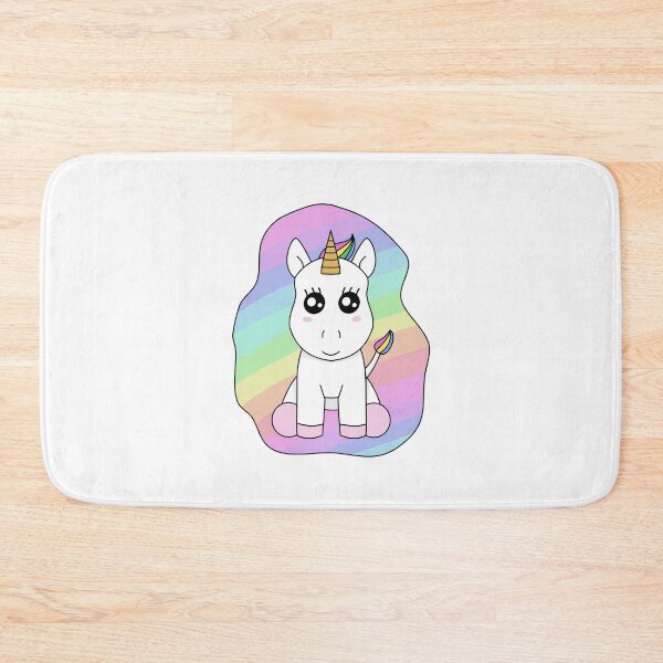 Item preview, Cute Unicorn With Rainbow Background designed and sold by --Iris--.