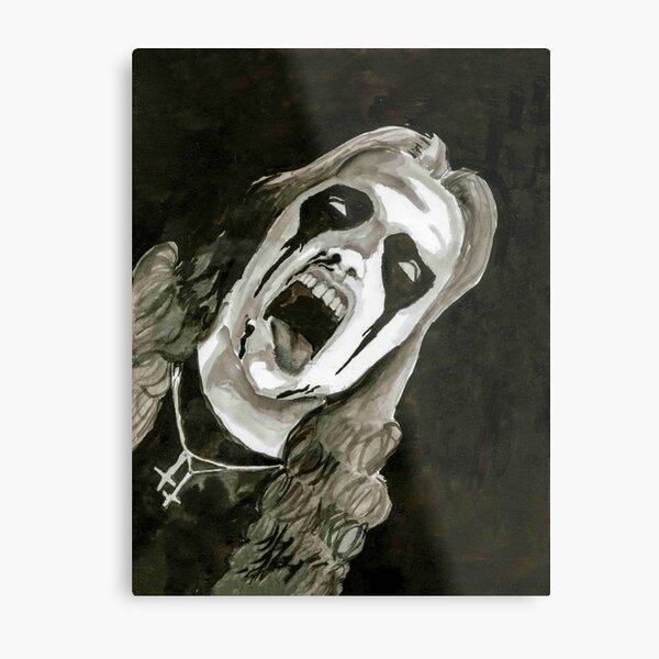 Mayhem Dead Portrait. Metal Print