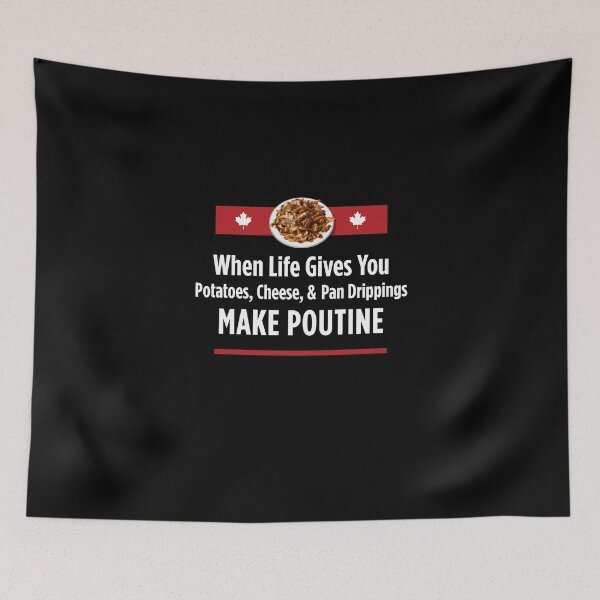 Aperçu de l'œuvre Poutine du Canada Recette du Québec Frites Sauce au fromage en grains créée et vendue par twHistory.