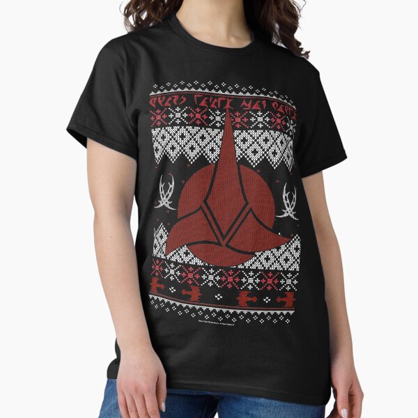 Item preview, Star Trek Next Generation Klingon Ugly Christmas Sweater designed and sold by FifthSun.