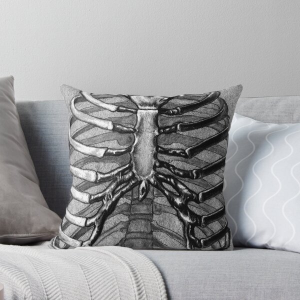 Item preview, Black and White Skeleton Rib Cage designed and sold by Amanda Irene.