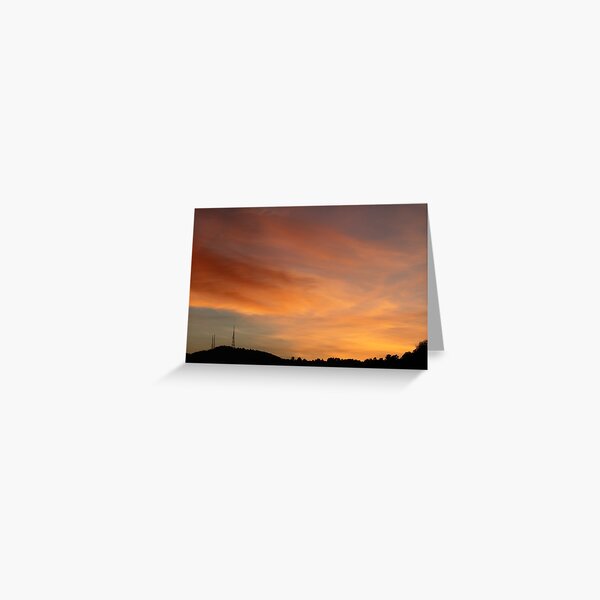 Yesterday Orange Greeting Card