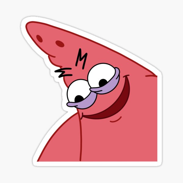 Evil Patrick, but in HD Sticker