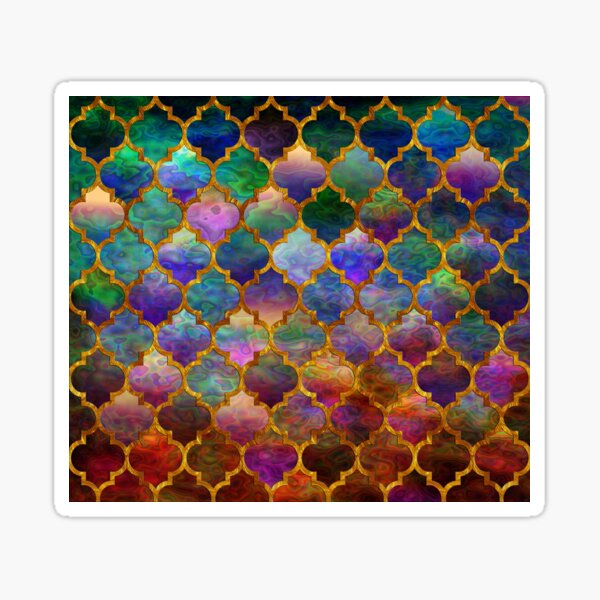 Arabic moroccan mosaic pattern Sticker