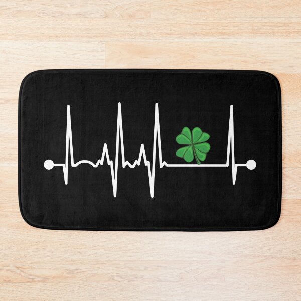 Item preview, 4 Leaf Clover Heartbeat designed and sold by teesaurus.