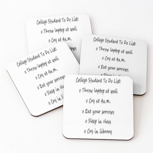 Item preview, College student to do list designed and sold by darkrose23.