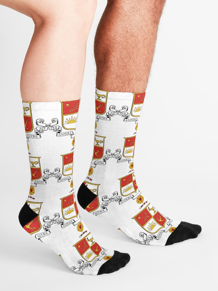 Alternate view of Beta Sigma Psi - Crest Socks